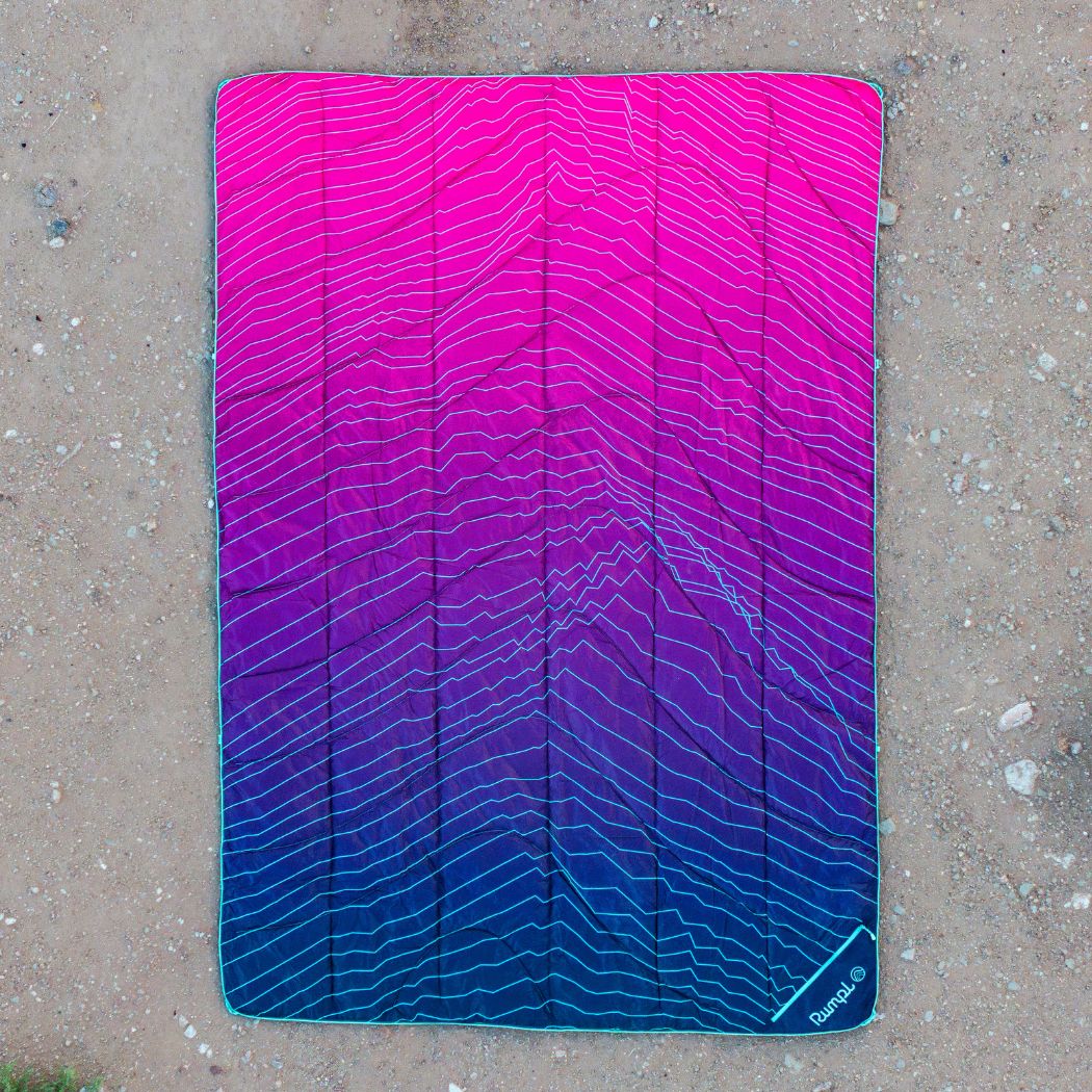 Rumpl Backcountry Puffy Blanket - Moraine Backcountry Puffy Blanket - Moraine | Rumpl Blankets For Everywhere Printed Backcountry Puffy