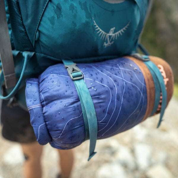 Rumpl Backcountry Puffy Blanket - Trace Valley Marionberry Backcountry Puffy Blanket - Trace Valley Marionberry | Rumpl Blankets For Everywhere Printed Backcountry Puffy