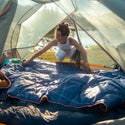 Rumpl Backcountry Puffy Blanket - Trace Valley Marionberry Backcountry Puffy Blanket - Trace Valley Marionberry | Rumpl Blankets For Everywhere Printed Backcountry Puffy