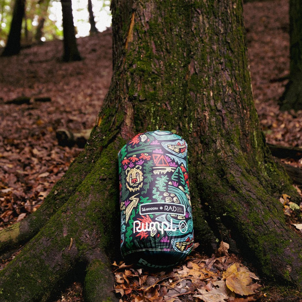 Rumpl Fleece Puffy Blanket - Rae Lang - Protect The Porkies Fleece Puffy Blanket - Protect The Porkies | Rumpl Blankets For Everywhere Printed Fleece Puffy