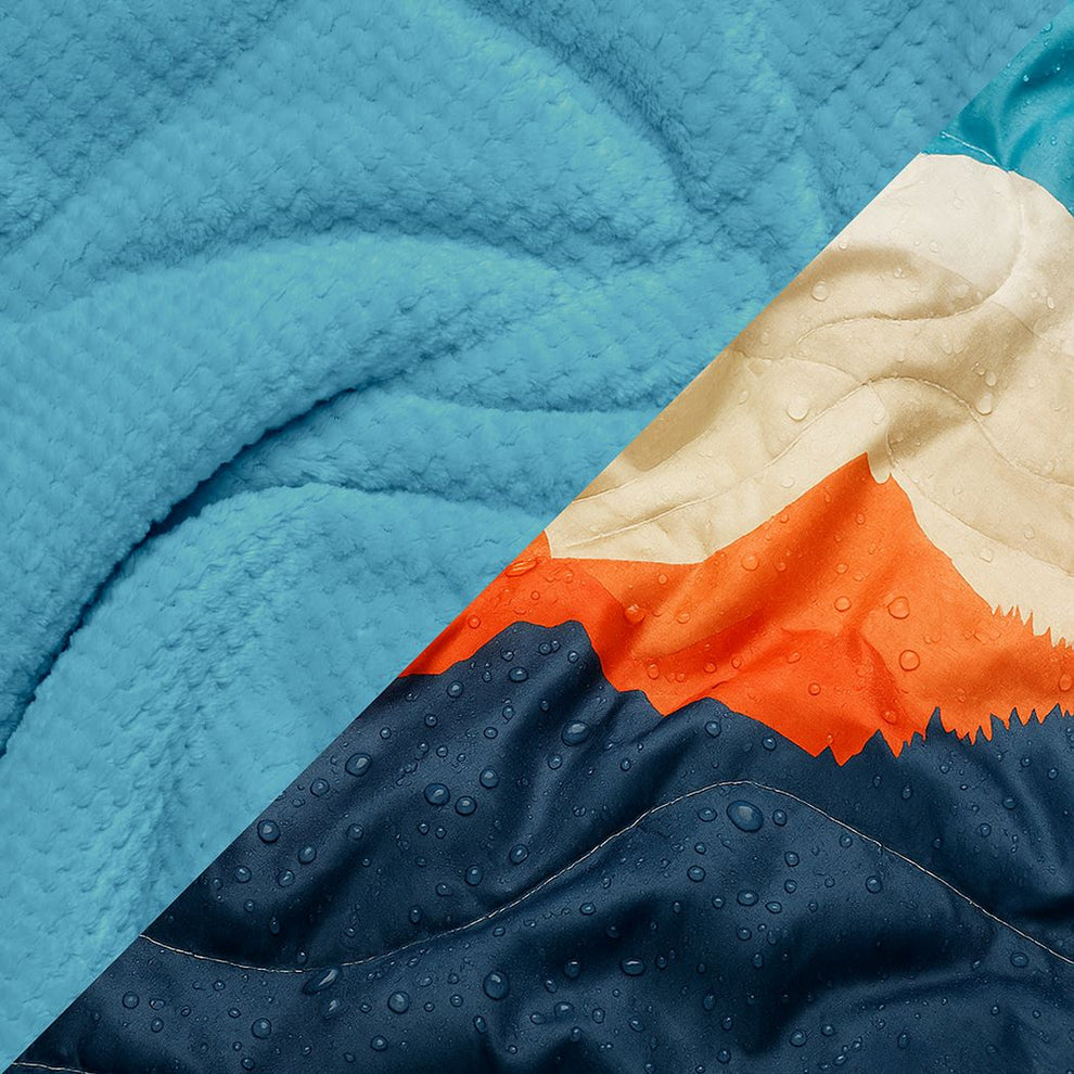 Rumpl Fleece Puffy Blanket - Teton Glow Fleece Puffy Blanket - Teton Glow | Rumpl Blankets For Everywhere Printed Fleece Puffy