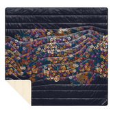 Rumpl Fleece Puffy 2 Person Blanket - Midnight Bloom Fleece Puffy 2 Person Blanket - Midnight Bloom | Rumpl Blankets For Everywhere Printed Fleece Puffy