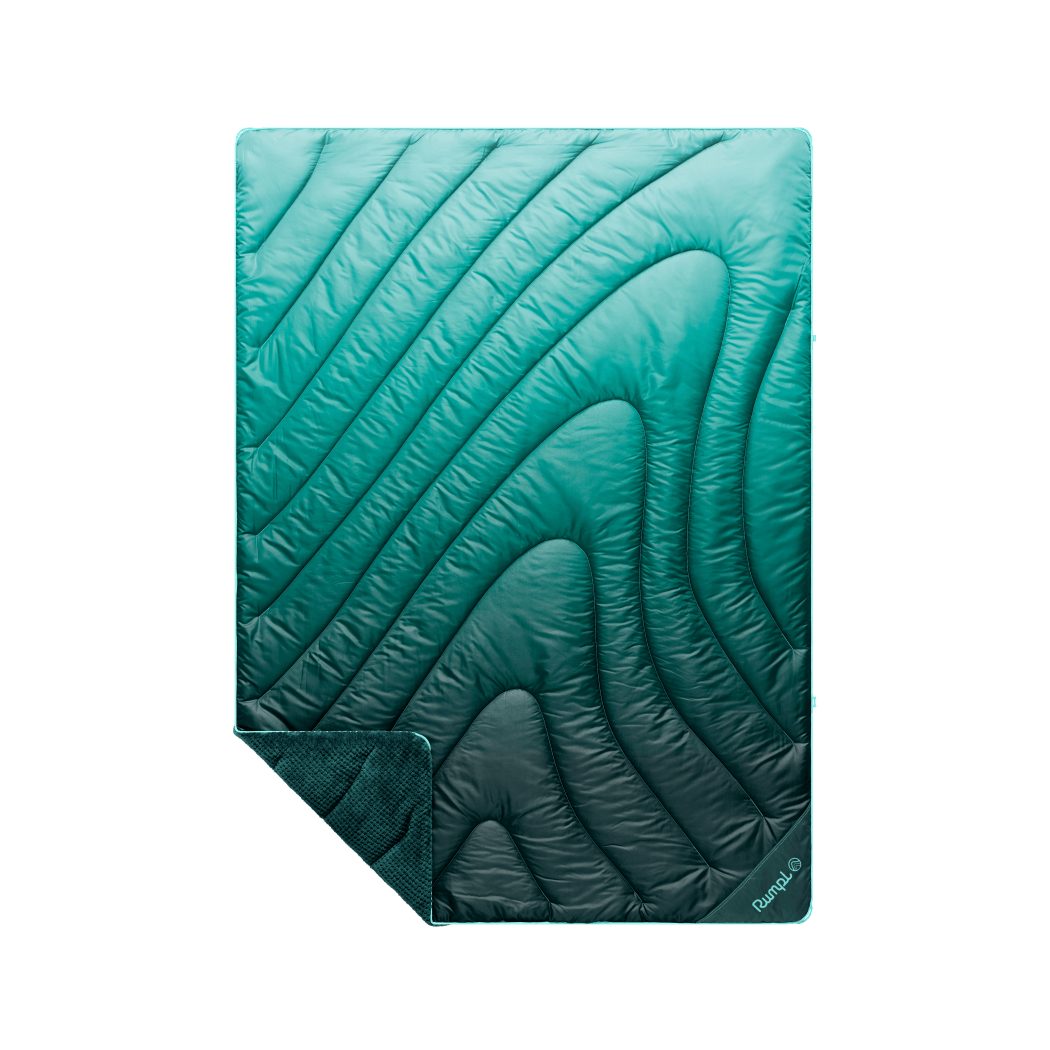 Rumpl Fleece Puffy Throw Blanket - Jade Fade Fleece Puffy Throw Blanket - Jade Fade | Rumpl Blankets For Everywhere Printed Fleece Puffy