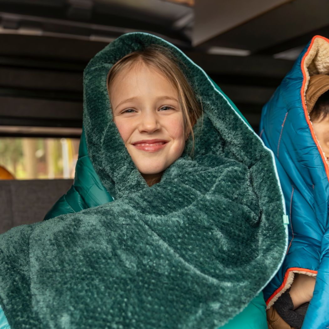 Rumpl Fleece Puffy Throw Blanket - Jade Fade Fleece Puffy Throw Blanket - Jade Fade | Rumpl Blankets For Everywhere Printed Fleece Puffy