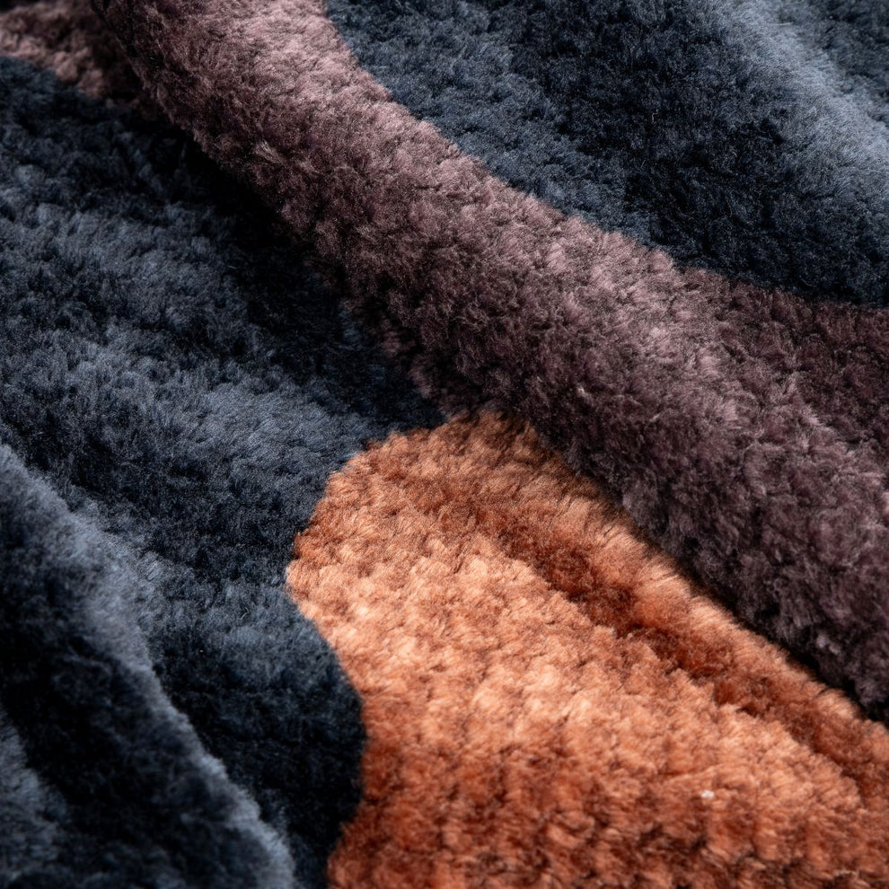 Rumpl Fleece Puffy Throw Blanket - Puzzled Black Fleece Puffy Throw Blanket - Puzzled Black | Rumpl Blankets For Everywhere Printed Fleece Puffy
