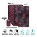 Rumpl Fleece Puffy Throw Blanket - Puzzled Fig Fleece Puffy Throw Blanket - Puzzled Fig | Rumpl Blankets For Everywhere Printed Fleece Puffy