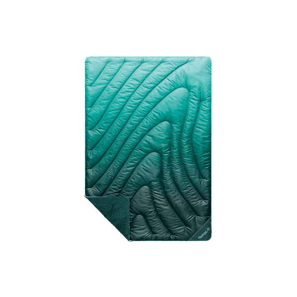 Rumpl Fleece Puffy Mini Blanket - Jade Fade Fleece Puffy Mini Blanket - Jade Fade | Rumpl Blankets For Everywhere Printed Fleece Puffy