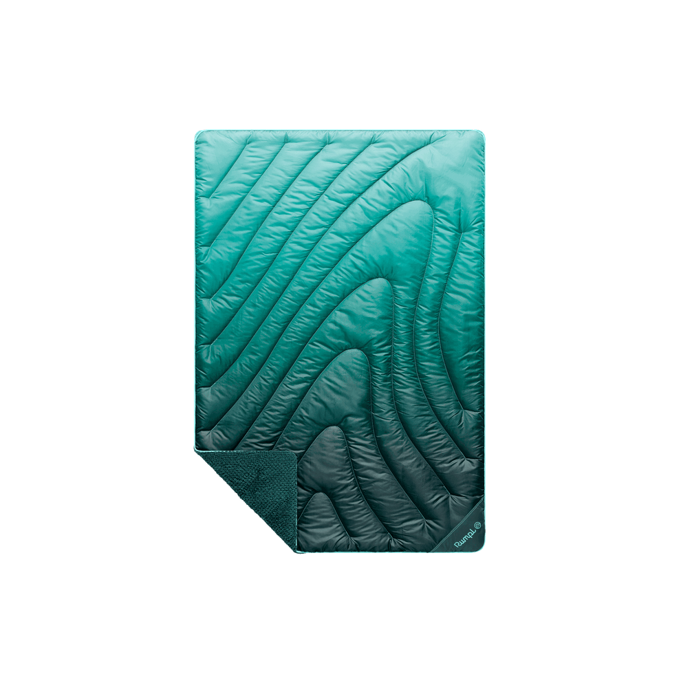Rumpl Fleece Puffy Mini Blanket - Jade Fade Fleece Puffy Mini Blanket - Jade Fade | Rumpl Blankets For Everywhere Printed Fleece Puffy