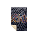 Rumpl Fleece Puffy Mini Blanket - Midnight Bloom Fleece Puffy Mini Blanket - Midnight Bloom | Rumpl Blankets For Everywhere Printed Fleece Puffy