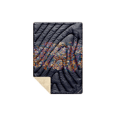 Rumpl Fleece Puffy Mini Blanket - Midnight Bloom Fleece Puffy Mini Blanket - Midnight Bloom | Rumpl Blankets For Everywhere Printed Fleece Puffy