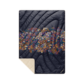 Rumpl Fleece Puffy Throw Blanket - Midnight Bloom Fleece Puffy Throw Blanket - Midnight Bloom | Rumpl Blankets For Everywhere Printed Fleece Puffy