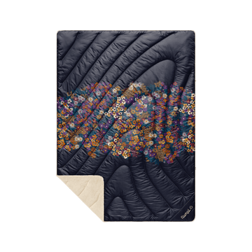 Rumpl Fleece Puffy Throw Blanket - Midnight Bloom Fleece Puffy Throw Blanket - Midnight Bloom | Rumpl Blankets For Everywhere Printed Fleece Puffy