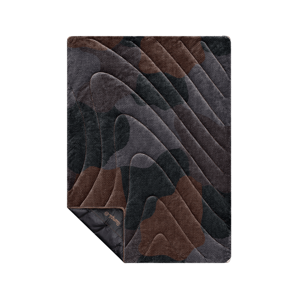 Rumpl Fleece Puffy Throw Blanket - Puzzled Black Fleece Puffy Throw Blanket - Puzzled Black | Rumpl Blankets For Everywhere Printed Fleece Puffy
