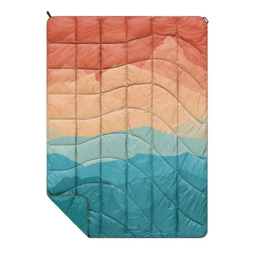 Rumpl NanoLoft® Travel Blanket - Rocky Mountain Sunset Fade NanoLoft® Travel Blanket - Rocky Mountain Sunset Fade | Rumpl Blankets for Everywhere Printed Nanoloft