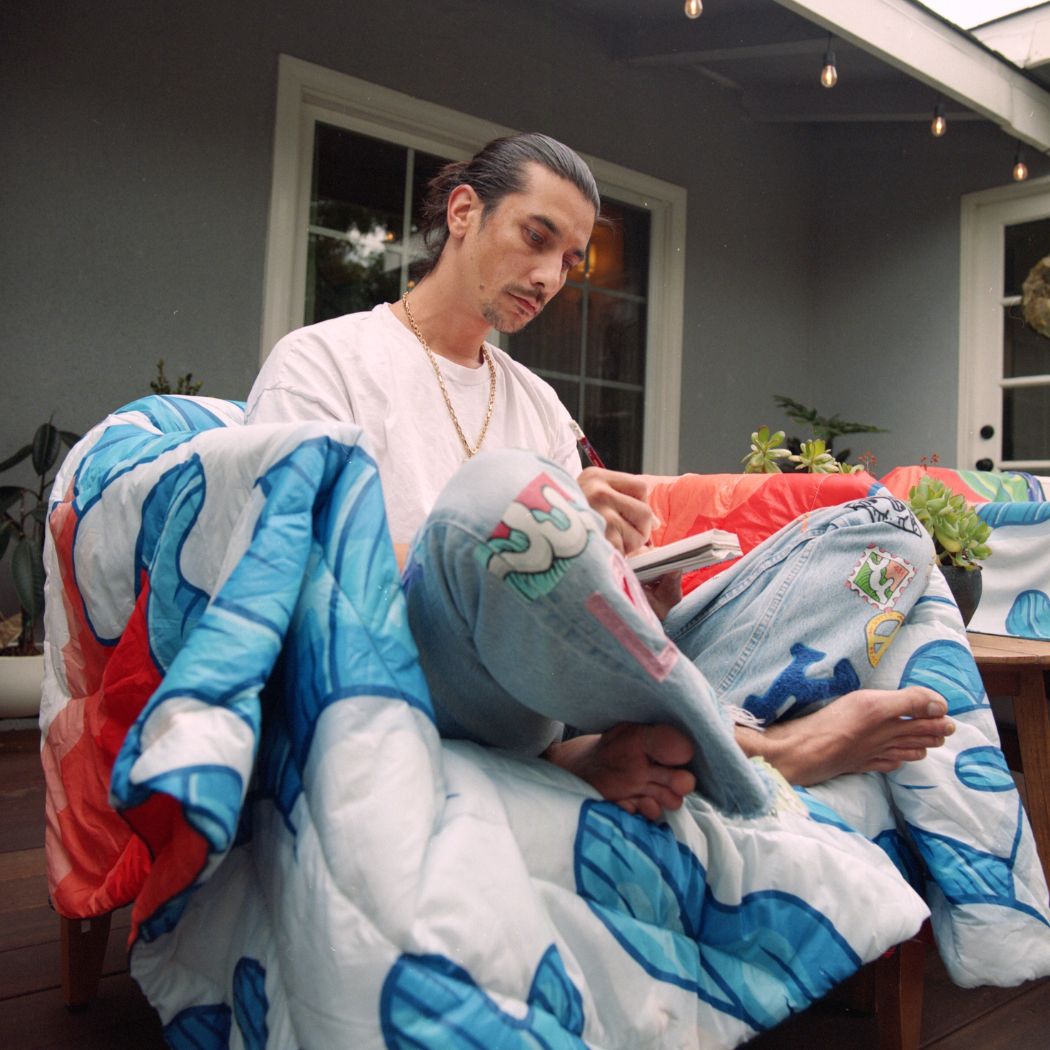 Rumpl Original Puffy Blanket - Aaron Kai - Hokusai Great Wave Original Puffy Blanket - Hokusai Great Wave - Aaron Kai | Rumpl Blankets For Everywhere Printed Original
