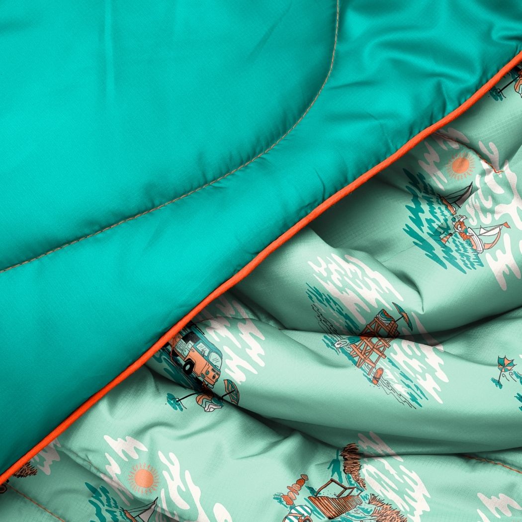 Original Puffy Blanket: Aqua Outer Banks | Rumpl. Set. Go.