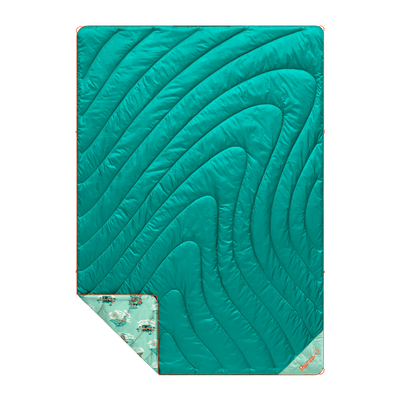 Rumpl Original Puffy Blanket - Aqua Outer Banks Original Puffy Blanket - Aqua Outer Banks | Rumpl Blankets For Everywhere Printed Original