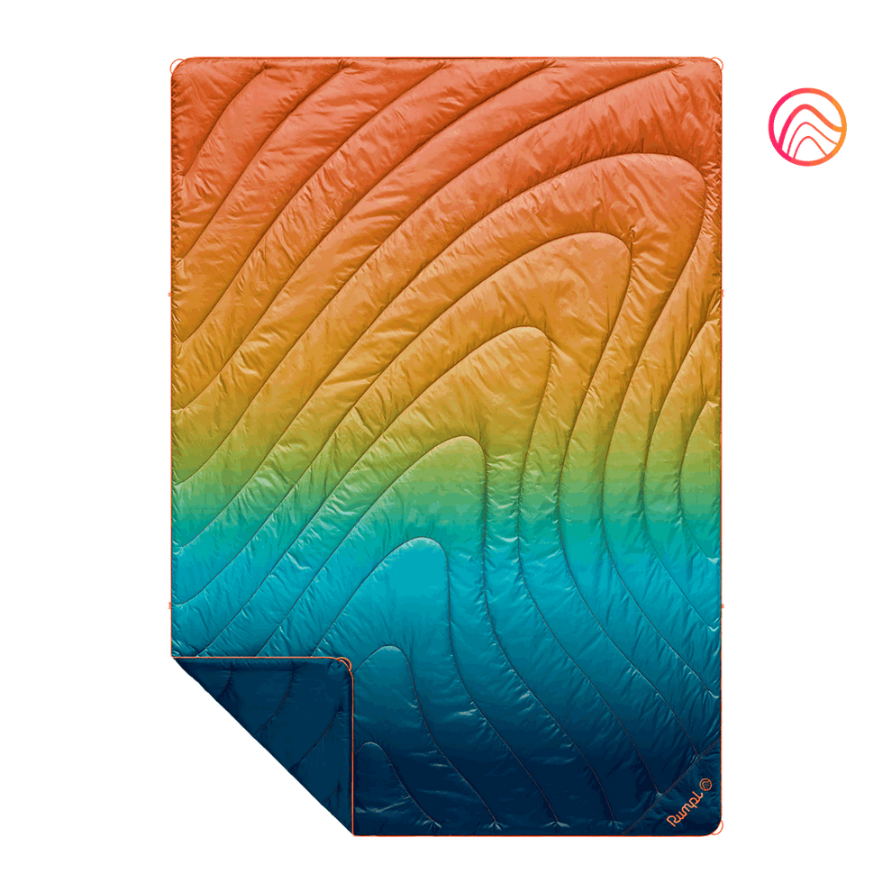 Rumpl Original Puffy Blanket - Baja Fade - Custom Original Puffy Blanket - Baja Fade| Rumpl Blankets For Everywhere Printed Original