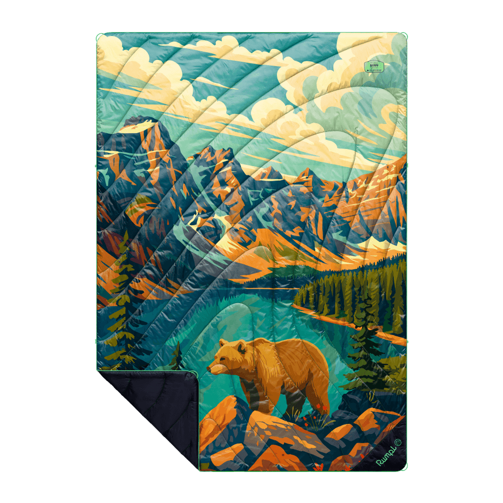 Rumpl Original Puffy Blanket - Banff National Park Original Puffy Blanket - Banff National Park | Rumpl Blankets For Everywhere Printed Original