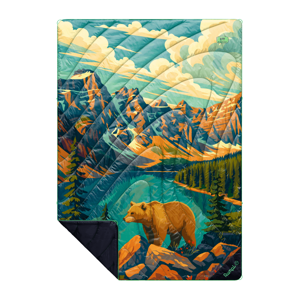 Rumpl Original Puffy Blanket - Banff National Park Original Puffy Blanket - Banff National Park | Rumpl Blankets For Everywhere Printed Original