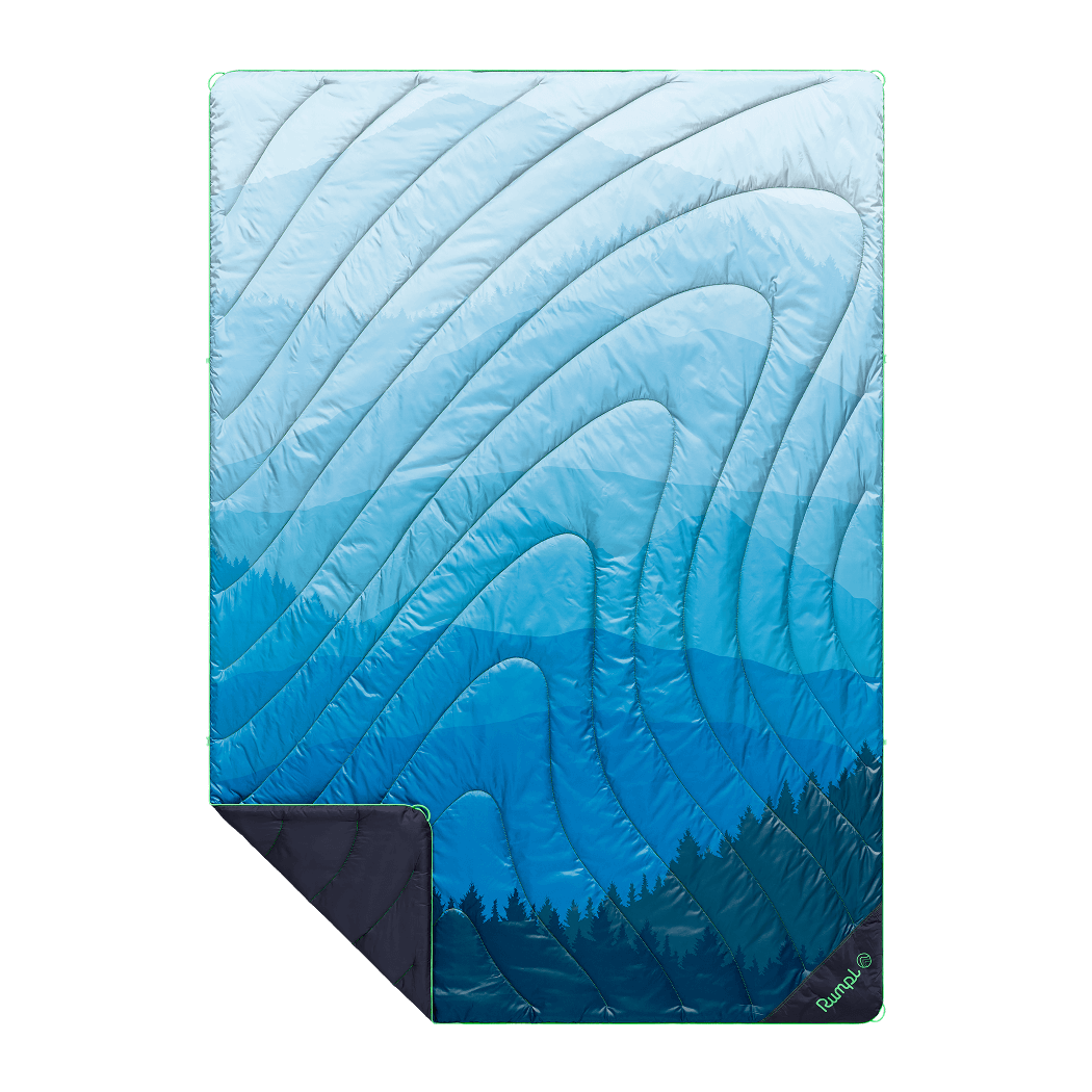 Rumpl Original Puffy Blanket - Blue Ridge Fade Original Puffy Blanket - Blue Ridge Fade | Rumpl Blankets For Everywhere Printed Original