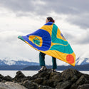 Rumpl Original Puffy Blanket - Crystal Worl - Our Clan Opposites Original Puffy Blanket - Our Clan Opposites - Haa Káani | Rumpl x Crystal Worl Printed Original