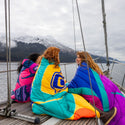 Rumpl Original Puffy Blanket - Crystal Worl - Our Clan Opposites Original Puffy Blanket - Our Clan Opposites - Haa Káani | Rumpl x Crystal Worl Printed Original