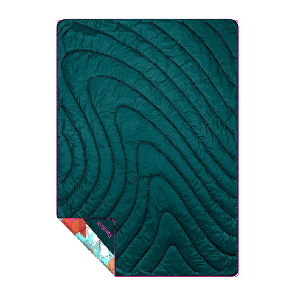 Rumpl Original Puffy Blanket - Geo Cool Geo Blankets | Rumpl Blankets For Everywhere Printed Original