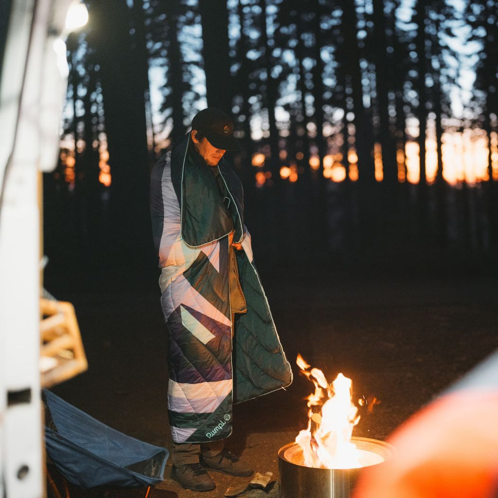 Rumpl Original Puffy Blanket - Lavender Peak Eclipse Original Puffy Blanket - Lavender Peak Eclipse | Rumpl Blankets for Everywhere Printed Original