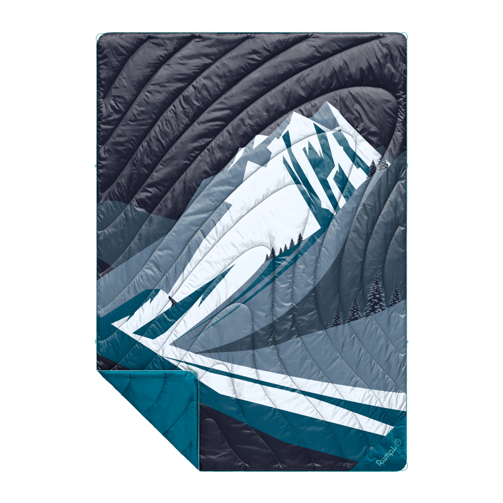 Rumpl Original Puffy Blanket - Midnight Mountain Peak Original Puffy Blanket - Midnight Mountain Peak | Rumpl Blankets For Everywhere Printed Original