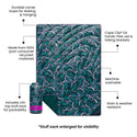 Rumpl Original Puffy Blanket - Mint Green Butterflies Original Puffy Blanket - Mint Green Butterflies | Rumpl Blankets For Everywhere Printed Original