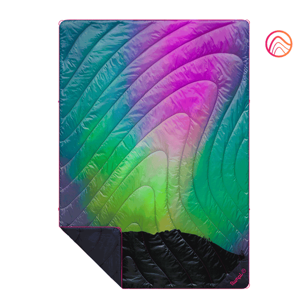 Rumpl Original Puffy Blanket  - Northern Lights -  Custom Original Puffy Blanket  - Northern Lights  | Rumpl Blankets For Everywhere Printed Original