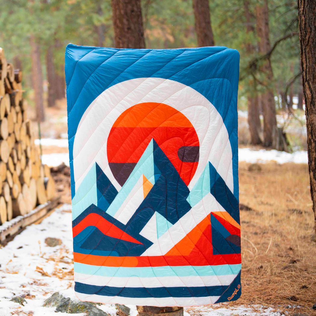 Rumpl Original Puffy Blanket - Radiant Peak Eclipse Original Puffy Blanket - Radiant Peak Eclipse | Rumpl Blankets for Everywhere Printed Original