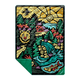 Rumpl Original Puffy Blanket - Rae Lang - Protect The Porkies Original Puffy Blanket - Protect The Porkies | Rumpl Blankets For Everywhere Printed Original