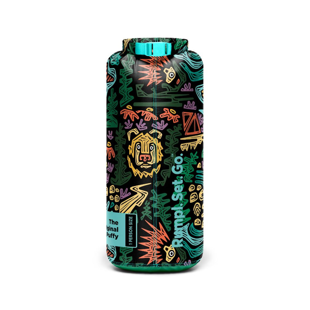 Rumpl Original Puffy Blanket - Rae Lang - Protect The Porkies Original Puffy Blanket - Protect The Porkies | Rumpl Blankets For Everywhere Printed Original