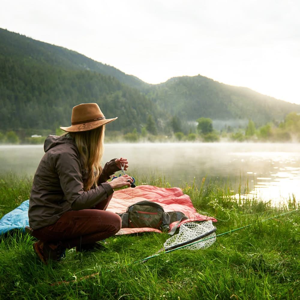 Original Puffy Blanket Rocky Mountain Sunset Fade Rumpl Blankets