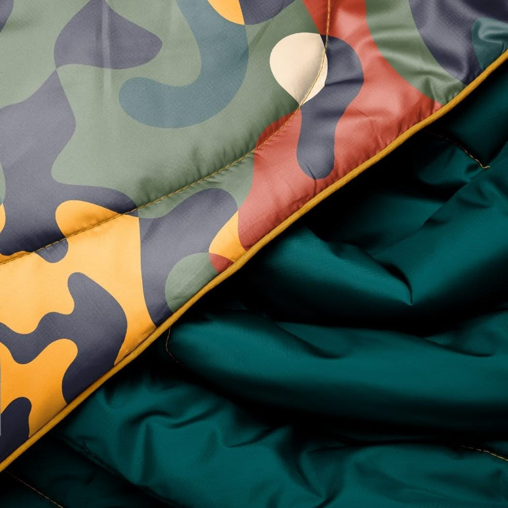 Rumpl Original Puffy Blanket - Rustic Abstraction Original Puffy Blanket - Rustic Abstraction | Rumpl Blankets For Everywhere Printed Original