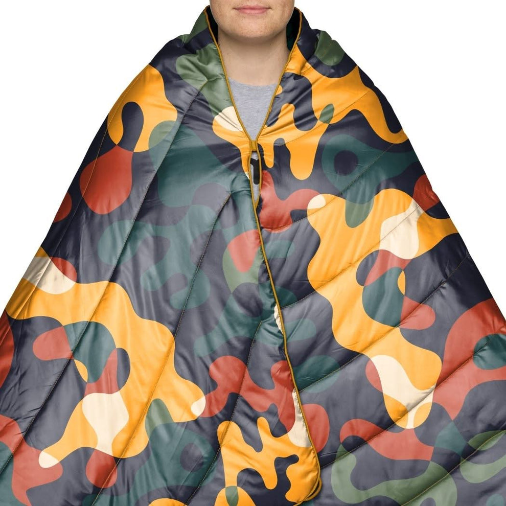 Rumpl Original Puffy Blanket - Rustic Abstraction Original Puffy Blanket - Rustic Abstraction | Rumpl Blankets For Everywhere Printed Original