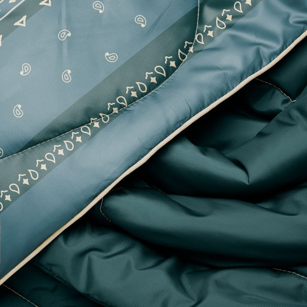 Rumpl Original Puffy Blanket - Sage Bronco Bandana Original Puffy Blanket - Sage Bronco Bandana | Rumpl Blankets For Everywhere Printed Original