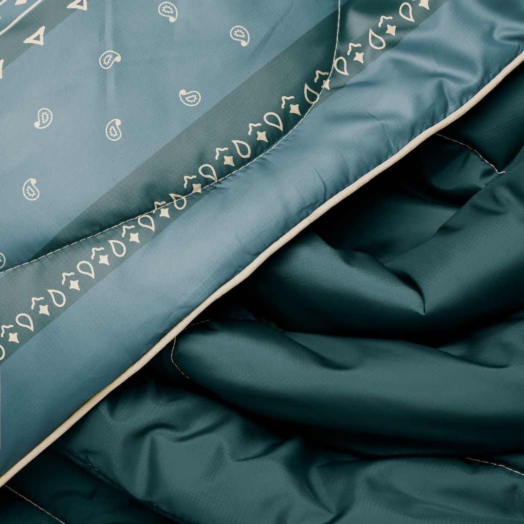 Rumpl Original Puffy Blanket - Sage Bronco Bandana Original Puffy Blanket - Sage Bronco Bandana | Rumpl Blankets For Everywhere Printed Original