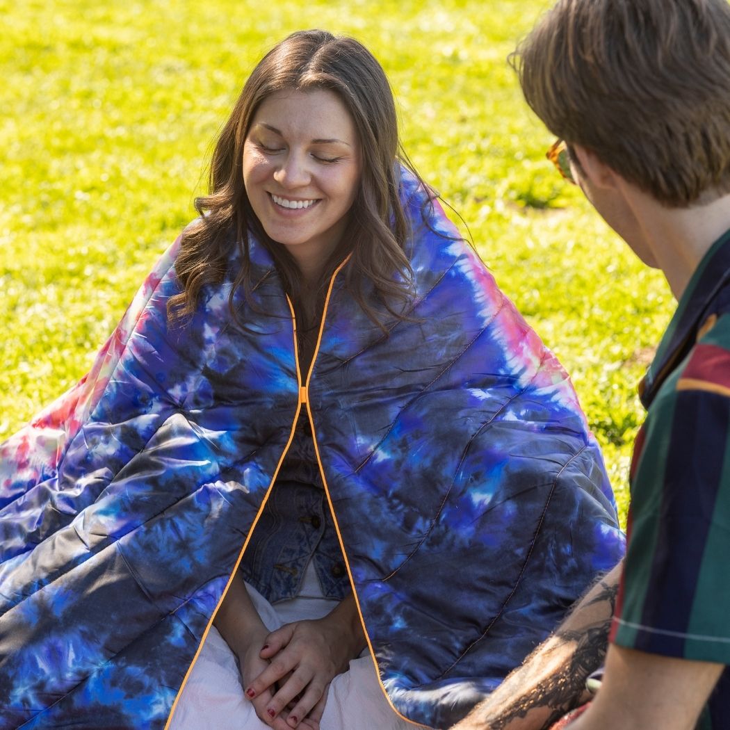 Original Puffy Blanket: Tapestry Tie Dye | Rumpl. Set. Go.