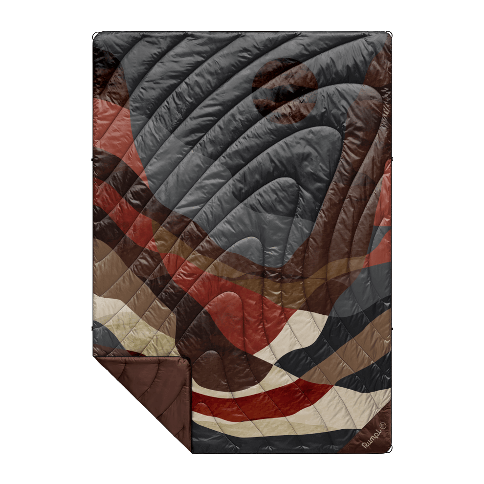 Rumpl Original Puffy Blanket - Valley Mocha Original Puffy Blanket - Valley Mocha | Rumpl Blankets For Everywhere Printed Original