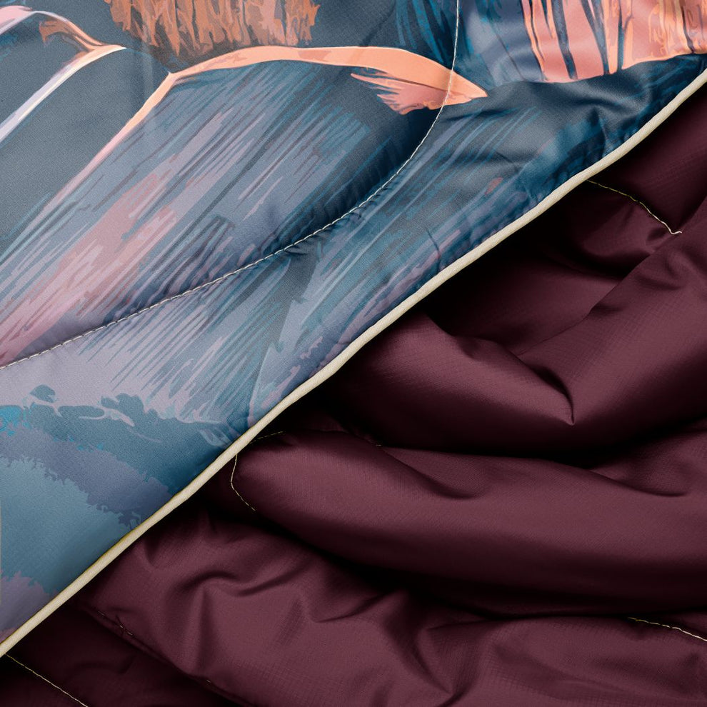 Rumpl Original Puffy Blanket - Yosemite Dawn National Park Original Puffy Blanket - Yosemite Dawn National Park | Rumpl Blankets For Everywhere Printed Original