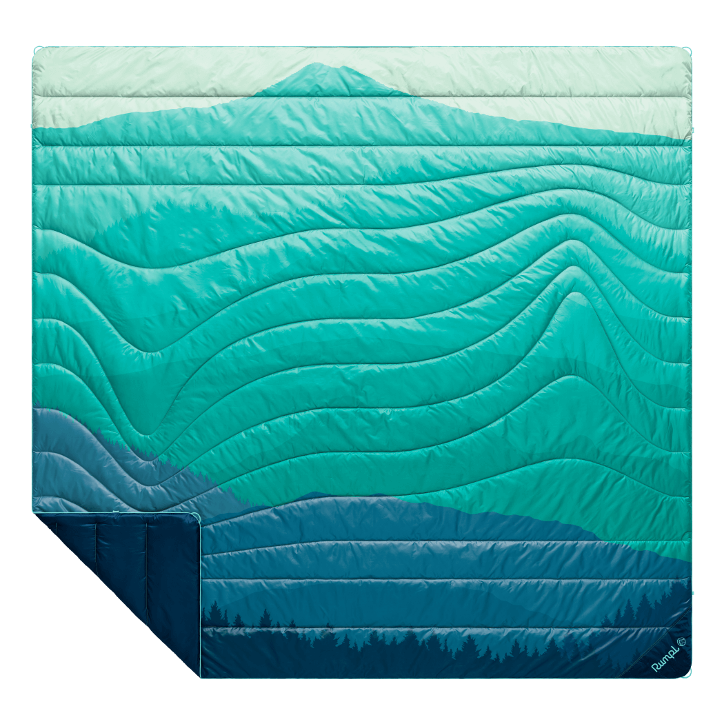 Original Puffy 2 Person Blanket: Seascape Ridge Mountains | Rumpl