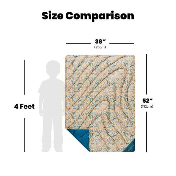 Rumpl Original Puffy Throw Blanket - Mustard Fern Original Puffy Throw Blanket - Mustard Fern | Rumpl Blankets For Everywhere Printed Original