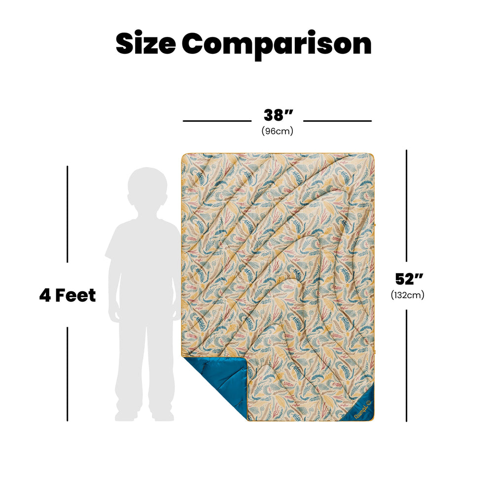 Rumpl Original Puffy Throw Blanket - Mustard Fern Original Puffy Throw Blanket - Mustard Fern | Rumpl Blankets For Everywhere Printed Original