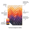 Rumpl Original Puffy Throw Blanket - Watercolor Glow Original Puffy Throw Blanket - Watercolor Glow | Rumpl Blankets For Everywhere Printed Original