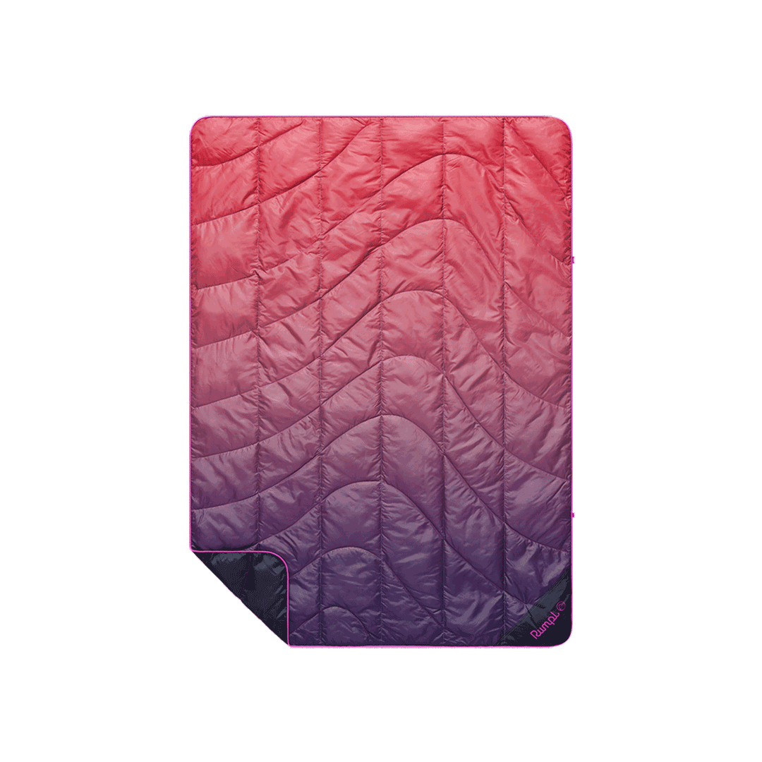 Rumpl Travel Puffy Blanket - Berry Fade Travel Puffy Blanket - Berry Fade | Rumpl Blankets For Everywhere Printed Travel