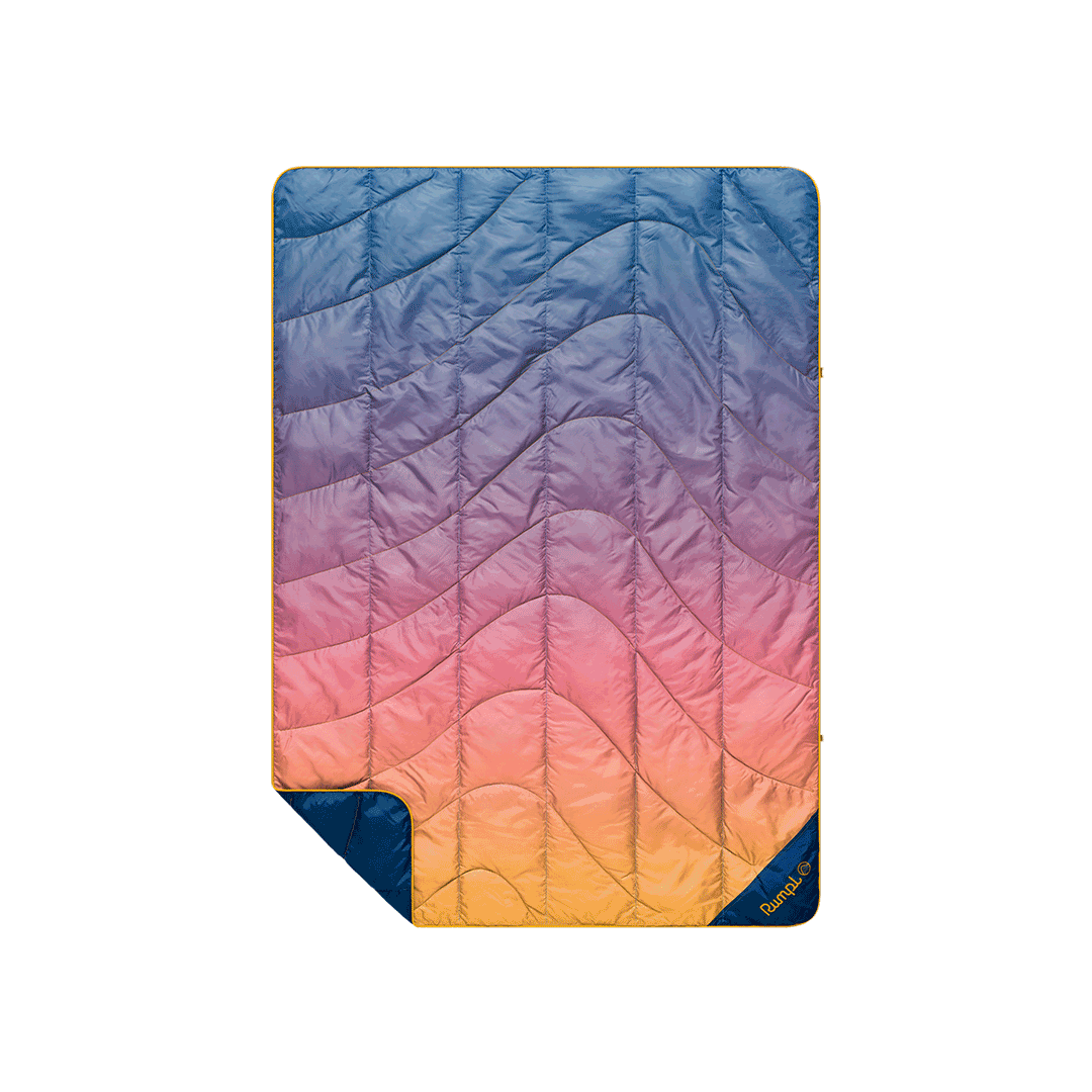 Rumpl Travel Puffy Blanket - Horizon Fade Travel Puffy Blanket - Horizon Fade | Rumpl Blankets For Everywhere Printed Travel