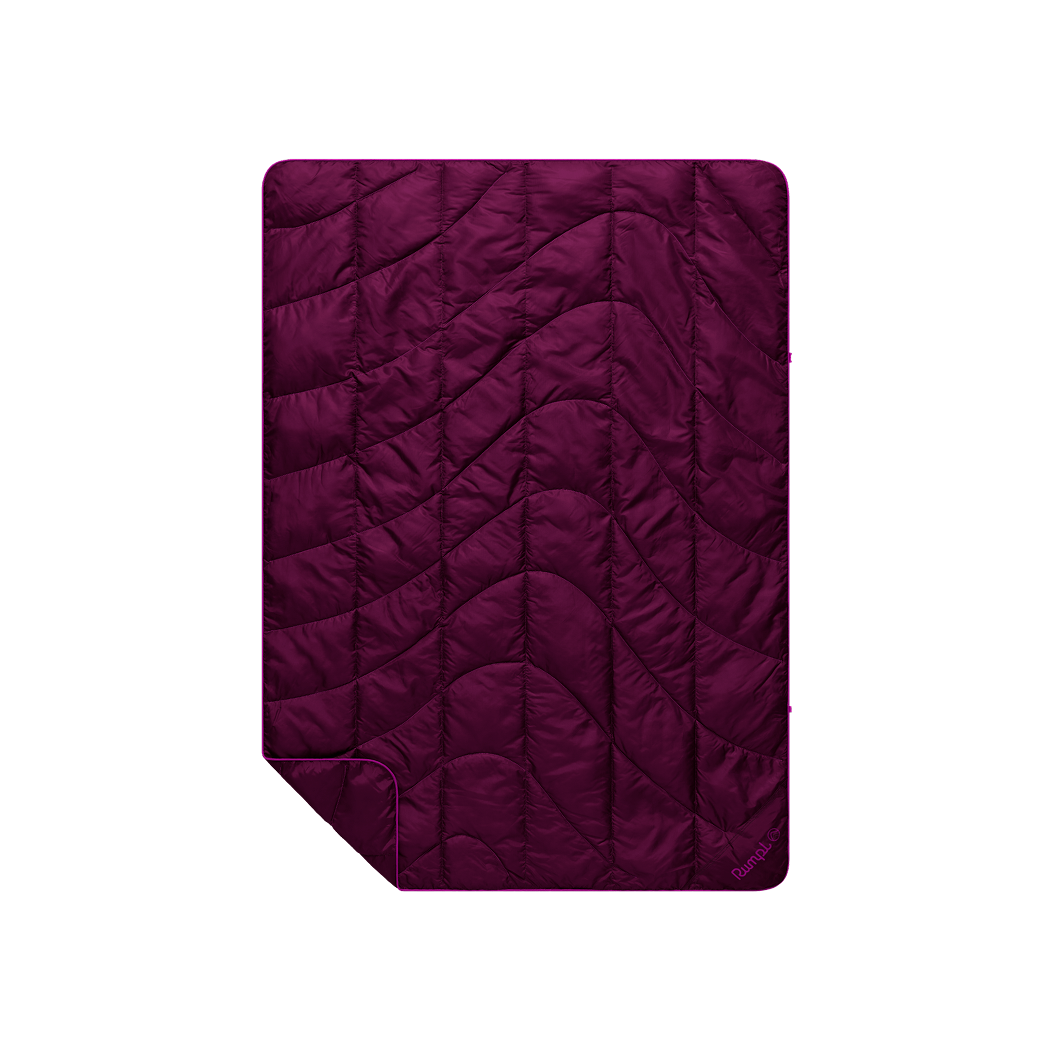 Travel Puffy Blanket Plum